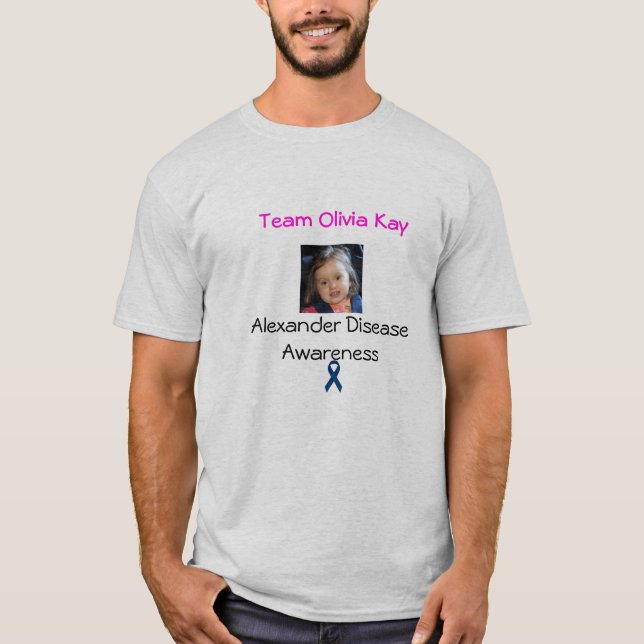 Alexander medvetenhet - lag Olivia Kay w/ribbon T-shirt (Framsida)