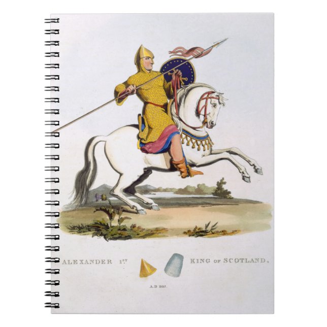 Alexander mig, kung av Skottland (c.1080-1124), Anteckningsbok Med Spiral (Framsidan)