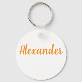 Alexander name Metal ring keychain Nyckelring