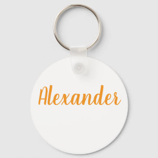 Alexander name Metal ring keychain Nyckelring
