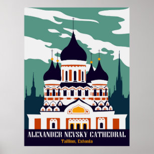 Alexander Nevskij-katedralen, Tallinn, Estland Poster