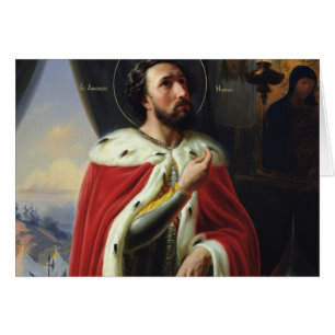 Alexander Nevsky, hertig av Novgorod Hälsningskort