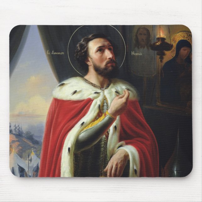 Alexander Nevsky, hertig av Novgorod Musmatta (Framsidan)