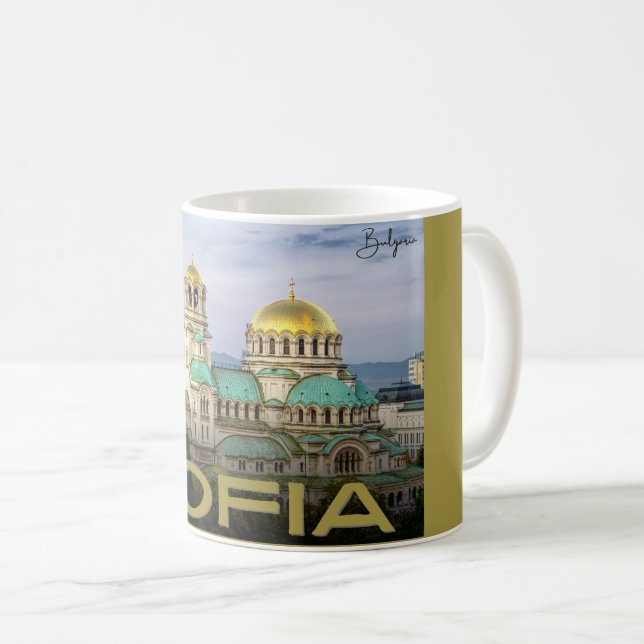 Alexander Nevsky Sofia , bulgariska vintagar Kaffemugg (Framsida höger)