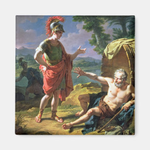 Alexander och Diogenes, 1818 (olja på kanfas) Magnet