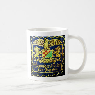 "Alexander & Oviatt"/"Oviatts" lagervapensköld Kaffemugg