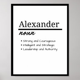 Alexander, Pojke Personligt Namn Definition Poster