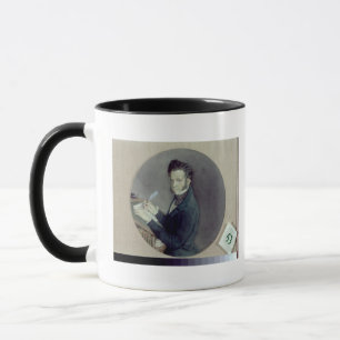 Alexander Pushkin på arbete, 1899 Mugg