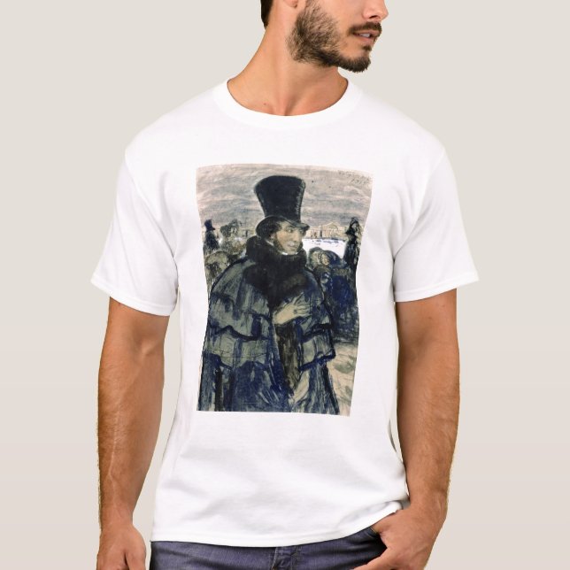 Alexander Pushkin på den Neva invallningen Tröja (Framsida)