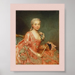 Alexander Roslin - Baroness de Neubourg-Cromière Poster