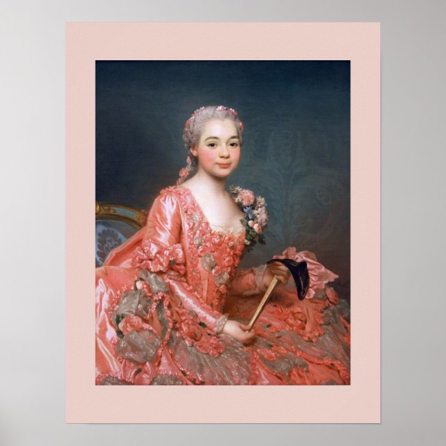 Alexander Roslin – Baroness de Neubourg-Cromière Poster (Framsidan)