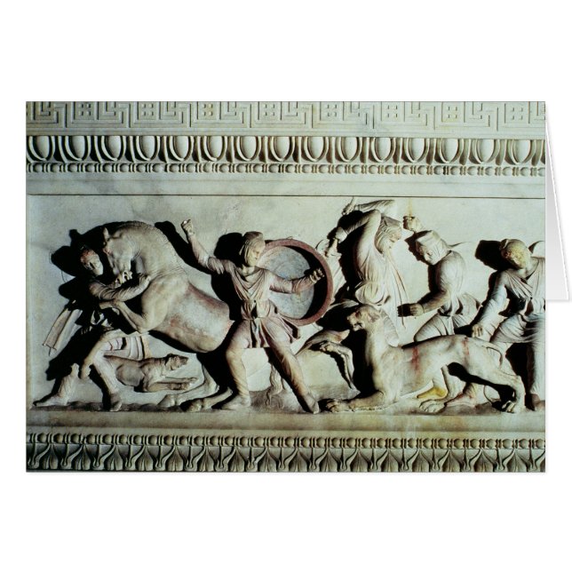 Alexander sarkofag hälsningskort (Framsidan Horizontal)