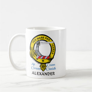 ALEXANDER Scottish Klan Vapensköld Mugg