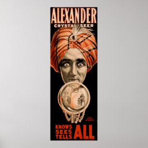 Alexander som den crystal siaren vet, ser berätta poster