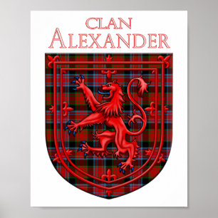 Alexander Tartan Scottish Play Lejon Rampant Poster