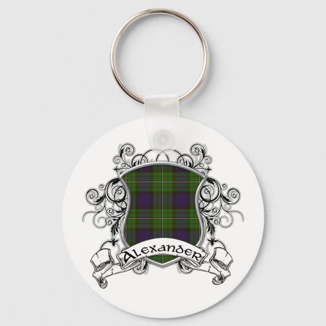 Alexander Tartan Shield Nyckelring (Framsida)
