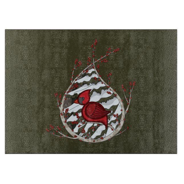 Alexander the Cardinal Glass Cshing Board (Framsidan)