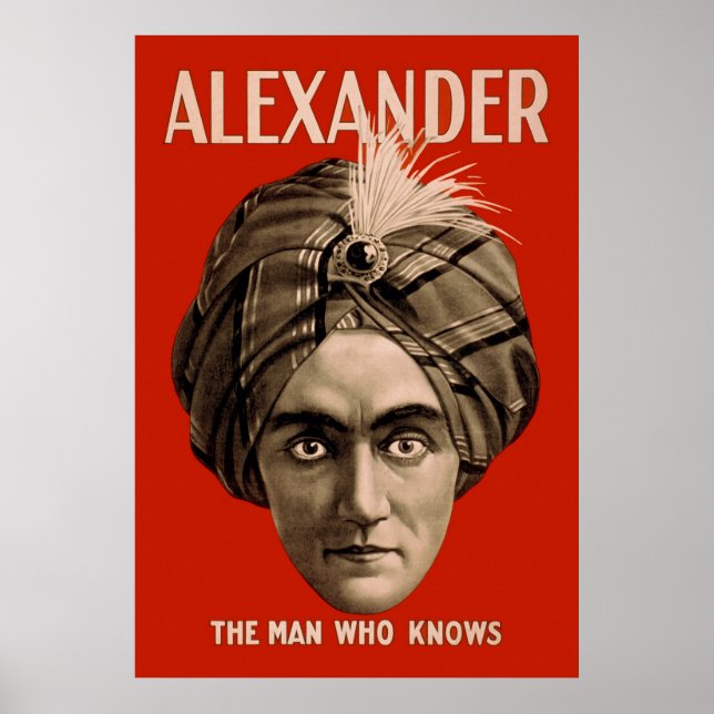 Alexander the Man WHO Knows Poster (Framsidan)