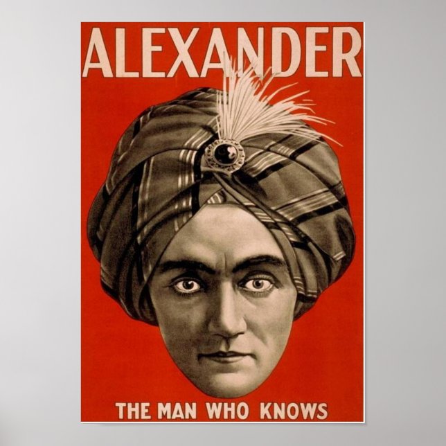 Alexander the Man WHO Knows Poster (Framsidan)
