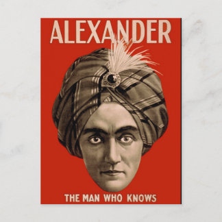 Alexander the Man WHO Knows Vykort