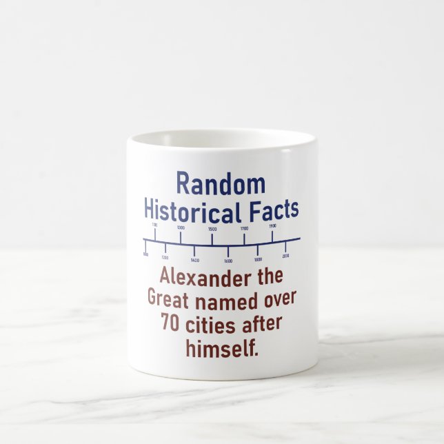 Alexander the Underbar Named - History Fact Kaffemugg (Center)