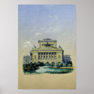 Alexander Theater i S:t Petersburg, 1841 Poster