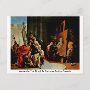 Alexander Underbaren av Giovanni Battista Tiepolo Vykort