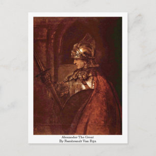 Alexander Underbaren av Rembrandt Van Rijn Vykort