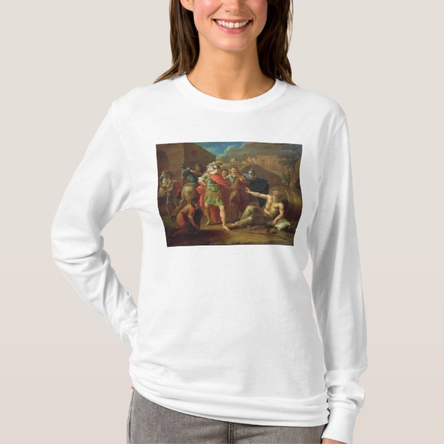 Alexander underbaren besöker Diogenes på Corinth Tee (Framsida)