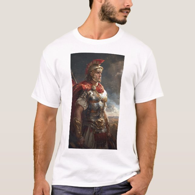 Alexander Underbaren i Battle T-Shirt (Framsida)