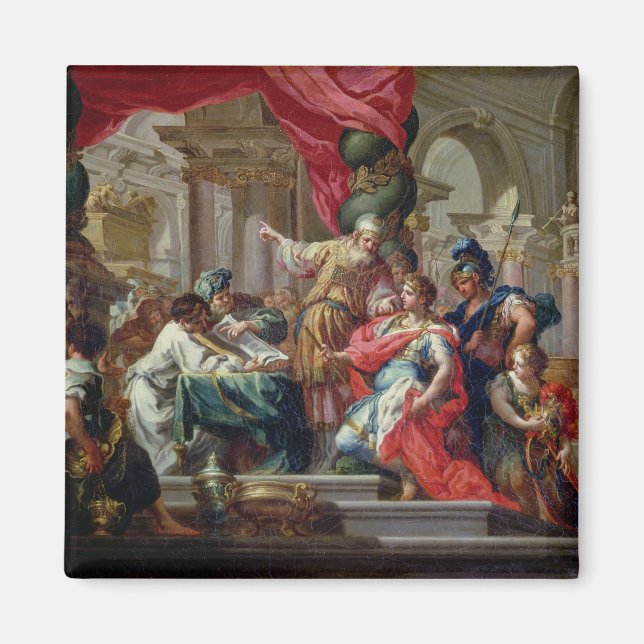 Alexander Underbaren i Jerusalems tempel Magnet (Framsidan)