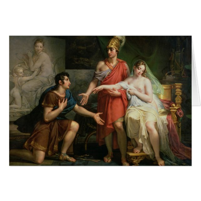 Alexander underbarhänder över Campaspe Hälsningskort (Framsidan Horizontal)