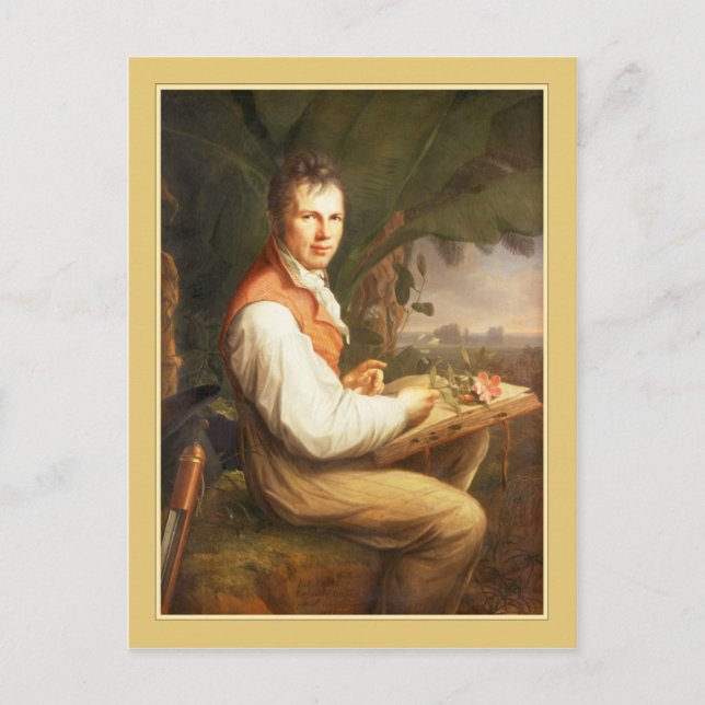 Alexander von Humboldt av Friedrich Georg Weitsch Vykort (Framsida)