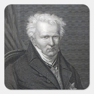 Alexander von Humboldt, ingiven av C. Cook Fyrkantigt Klistermärke