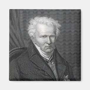 Alexander von Humboldt som inristas av C. Laga mat Magnet