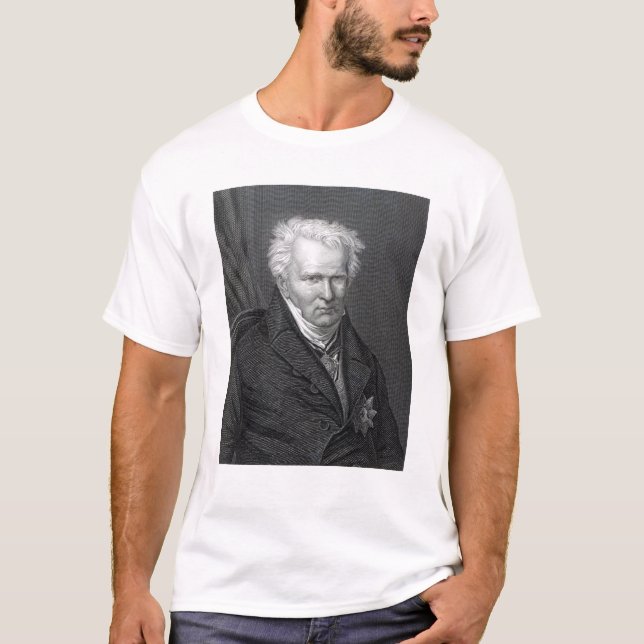 Alexander von Humboldt som inristas av C. Laga mat Tee Shirt (Framsida)