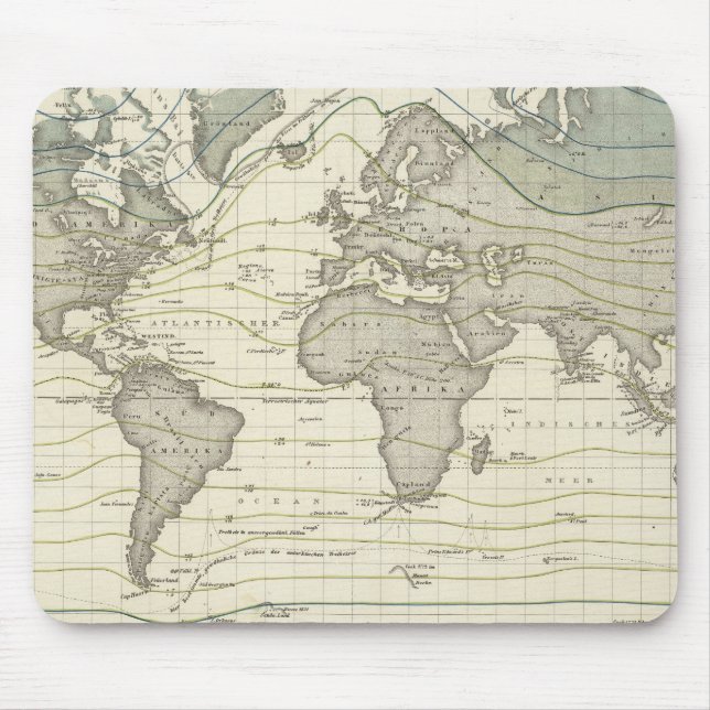 Alexander von Humboldts system isotermiska kurvor Musmatta (Framsidan)