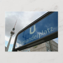 Alexanderplatz U-Bahn & Fernsehturm Vykort