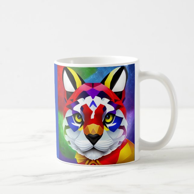 Alexander's Cat blå vänsterhantasse Kaffemugg (Höger)
