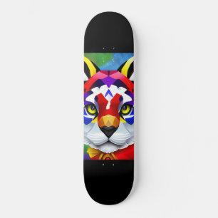 Alexander's Cat black skateboard