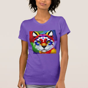 Alexander's Cat dam lila t-shirt