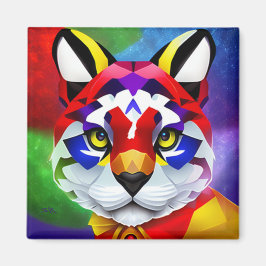 Alexander's Cat square magnet