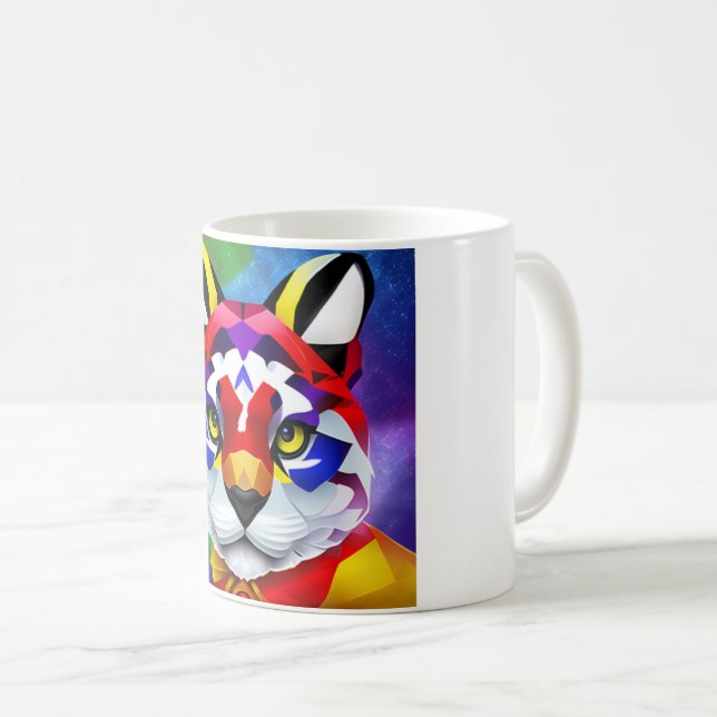 Alexander's Cat vit centrermugge Kaffemugg (Framsida höger)