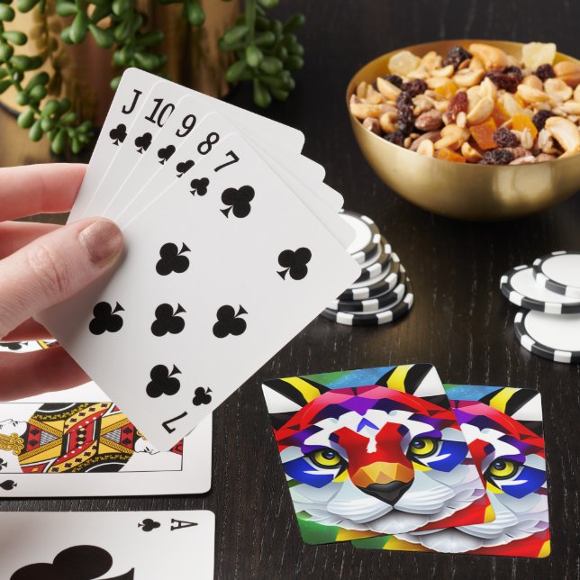 Alexander's Cat white Poker-kort Casinokort (På plats)