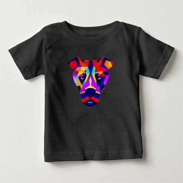 Alexander's Dog baby svart T-shirt (Framsida)