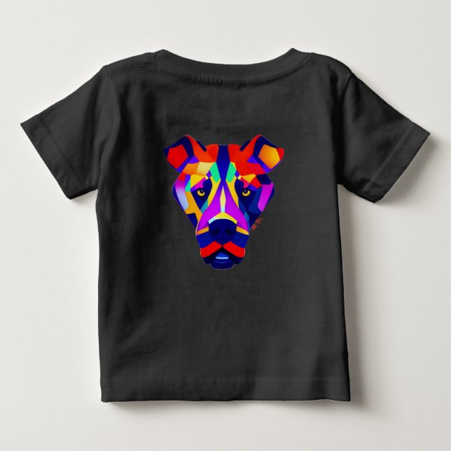 Alexander's Dog baby svart T-shirt baksida (Baksida)
