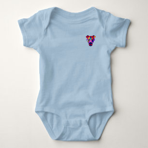Alexander's Dog babyblå kroppsoverall ficka T Shirt