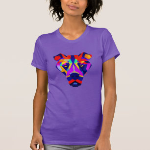 Alexander's Dog kvinnor lila slank t-shirt