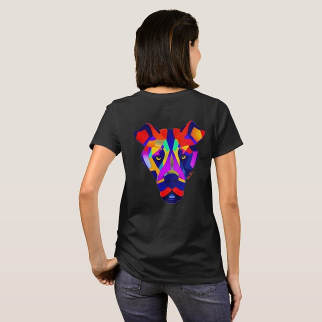 Alexander's Dog kvinnor svart T-shirt baksida (Hel baksida)