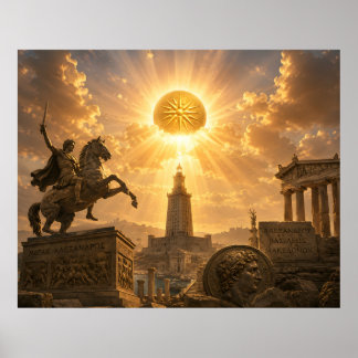 Alexander's Golden Dawn Forntida Hellenistisk Poster